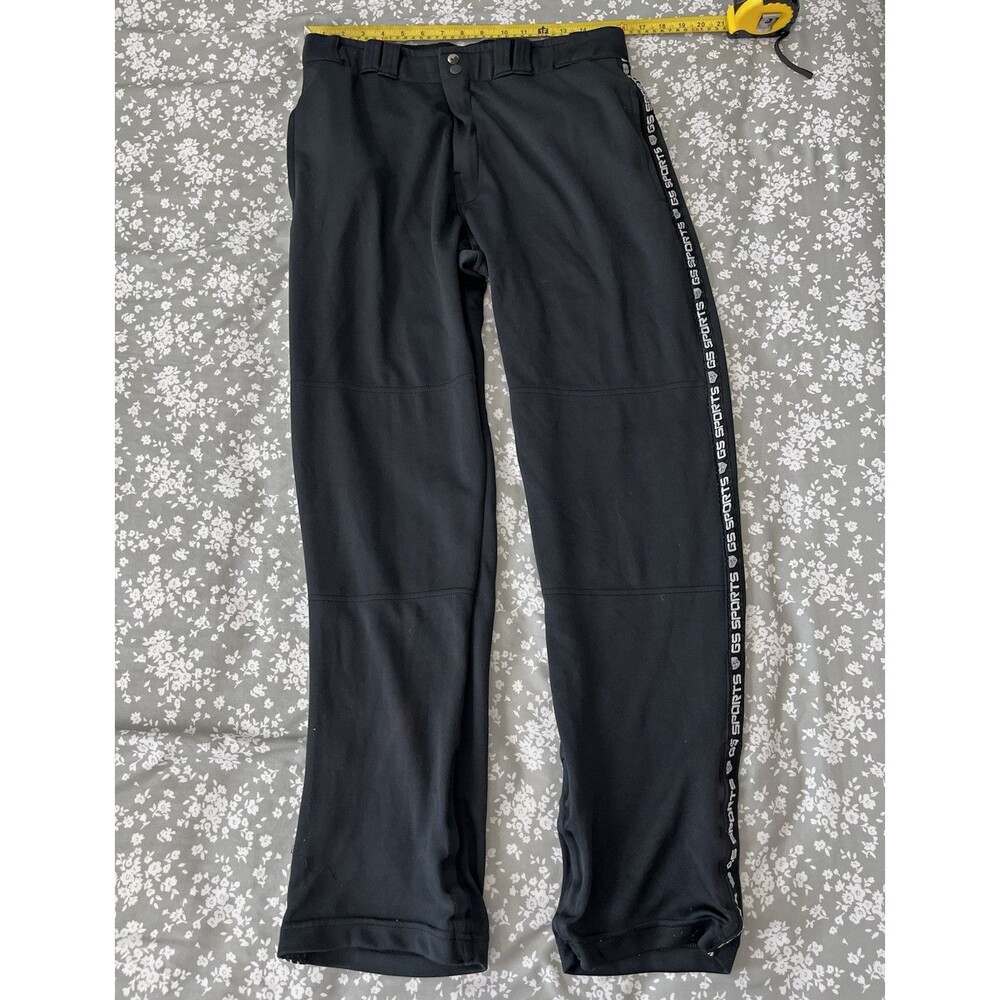 GS Sports Men's Padded Sliding Baseball/Softball Pants, Black, Size M